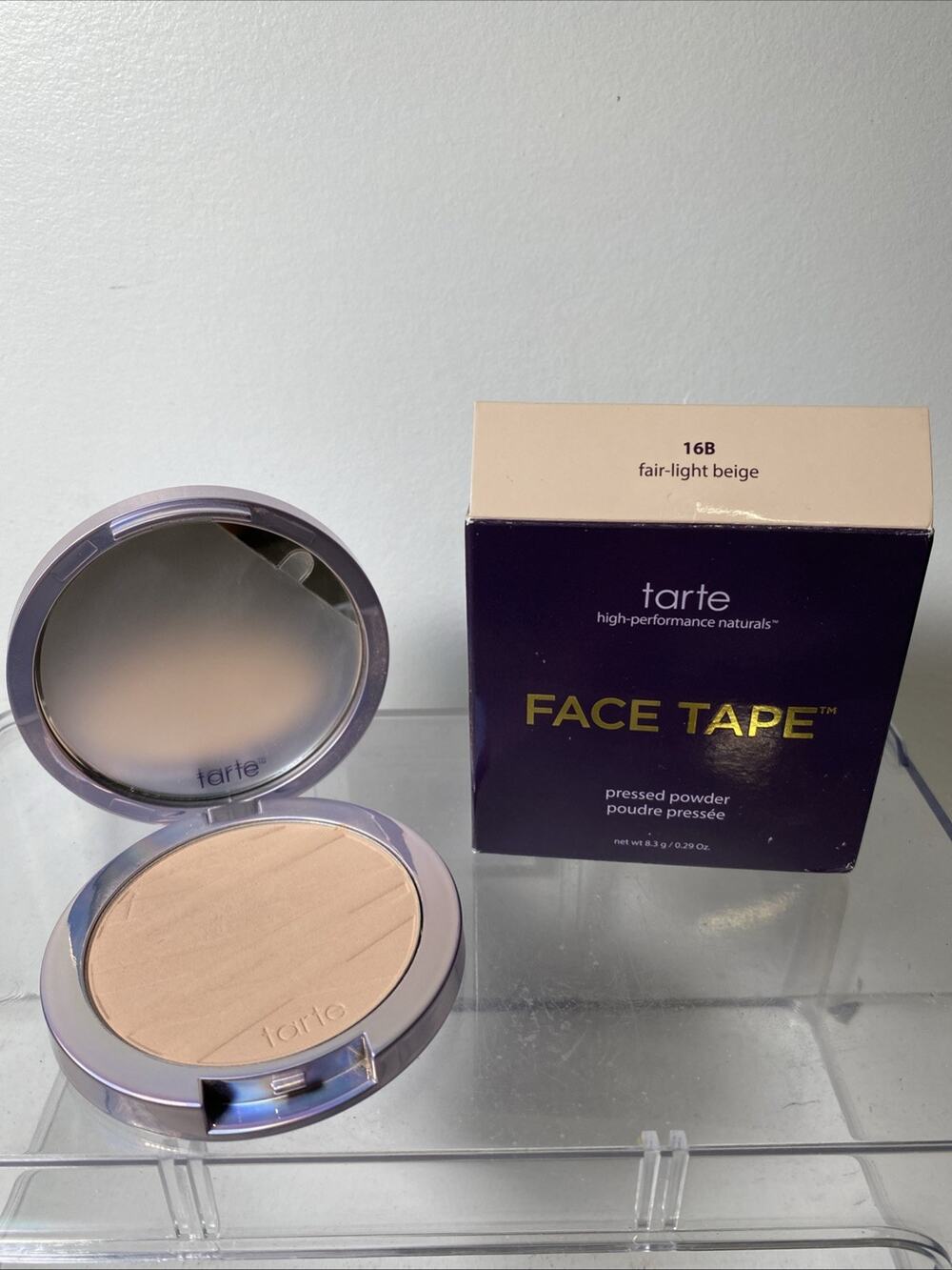 TARTE Shape Tape Powder Foundation 8.3 / 0.29 oz | 16B fair light Beige- Read